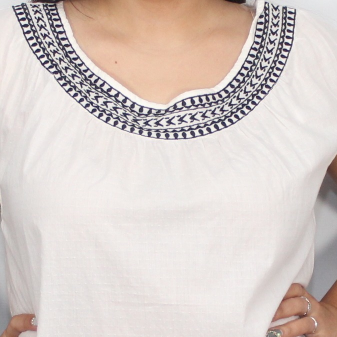 Blusa Bordado Blanco Algodon Importada - Imagen 19