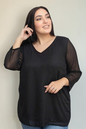 Blusa Dama Mujer Gasa Fiesta Talle Grande Importada