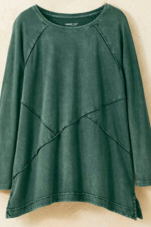 Blusa Camiseta Coldwater Creek Pigment Vintage Algodon 100%