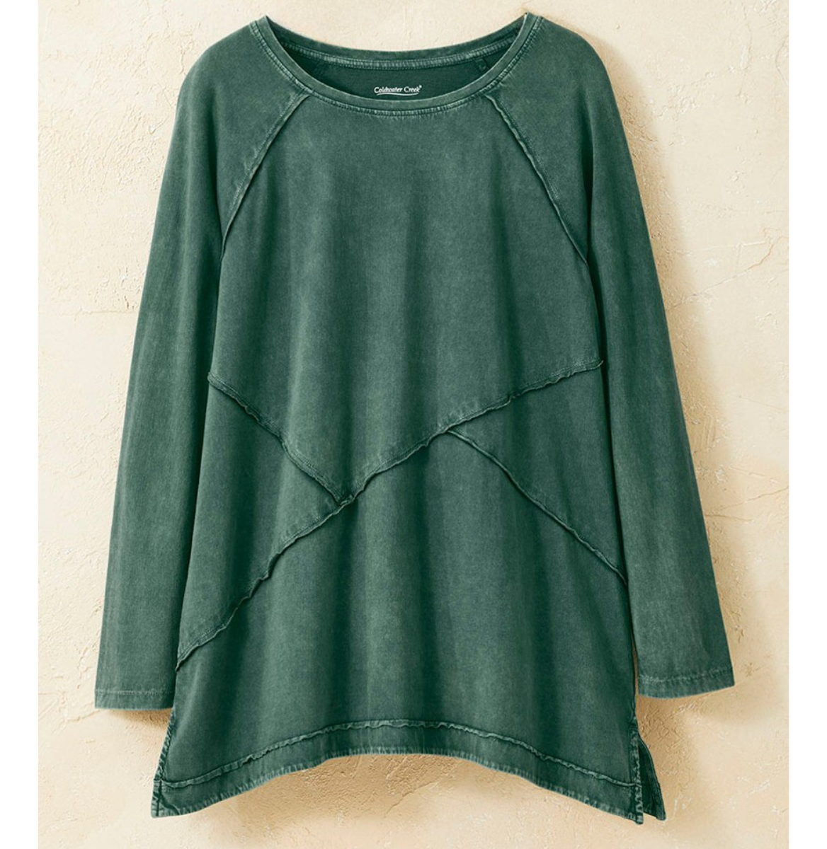 Blusa Camiseta Coldwater Creek Pigment Vintage Algodon 100%