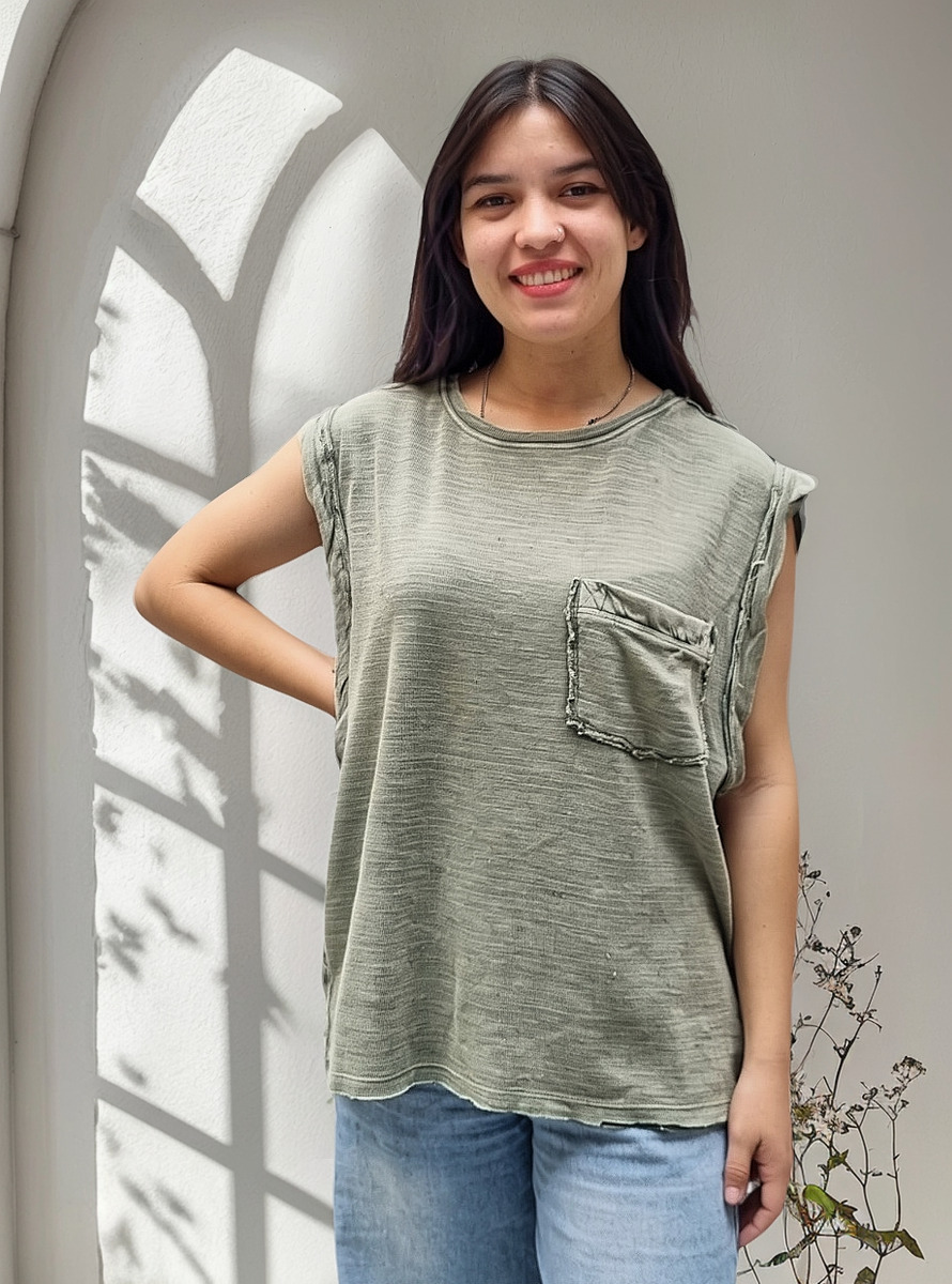 Blusa Chaleco Vintage Talle Grande Importado India