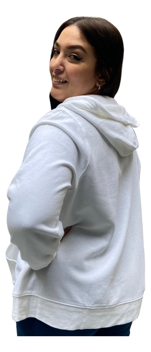 Campera Hoodie Mujer Talles Grandes Abrigada Algodón Premium - Imagen 9