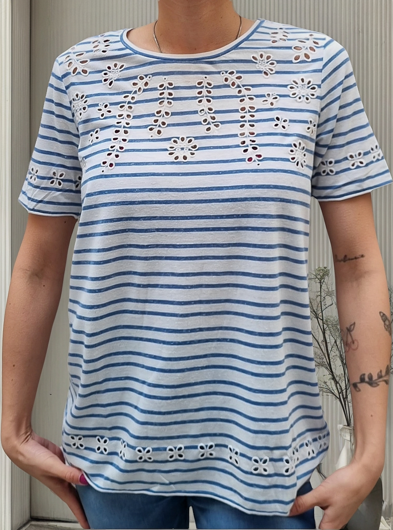 Blusa Remera Next Mujer Amplia Broderie Importado