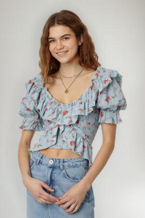 Blusa Top Volados Free People Calidad Premium Algodón 100%