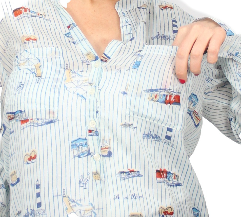 Blusa Camisa Cotton Daisy Floreada Talle Grande Importada - Imagen 2