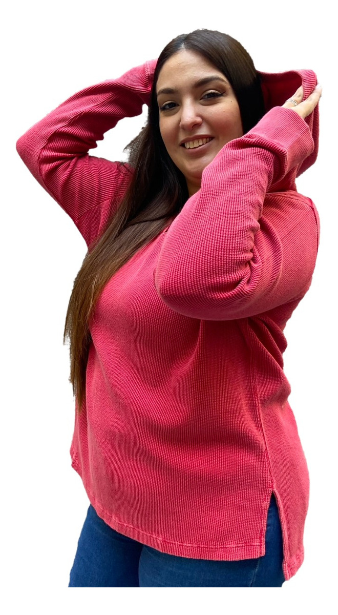 Buzo Kanguro Sweater Texturado Degastado Suave Importado - Imagen 30