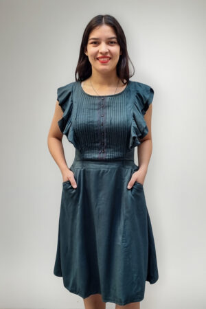 Vestido Adolfo Dominguez Viscosa Twill Forrado Importado