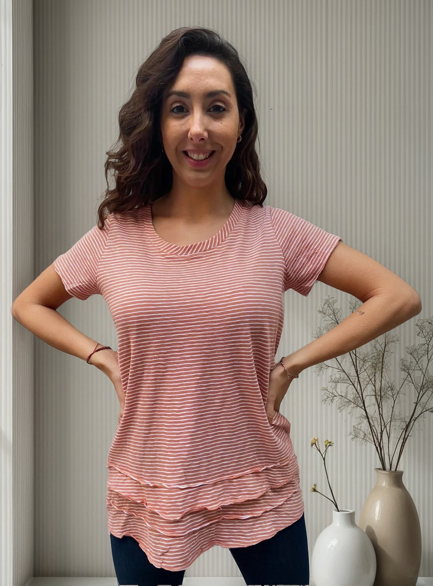 Remera Blusa Sonoma Rayada Talle Grande Importada India - Imagen 29