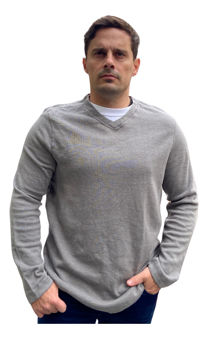 Buzo Sweter Hombre Denver Clasico Liso Importado Premium - Imagen 8