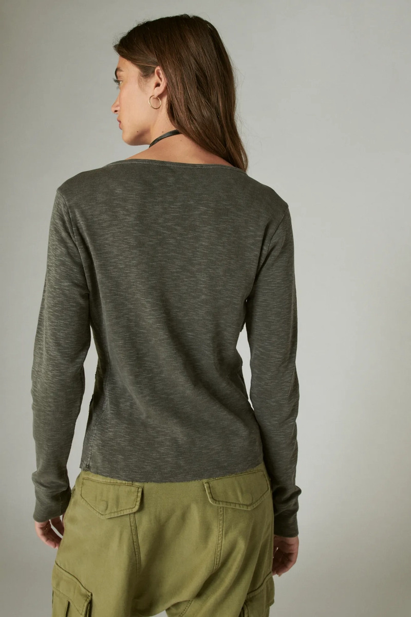 Blusa Remera Lucky Brand Manga Larga Algodon 100% Importada - Imagen 15