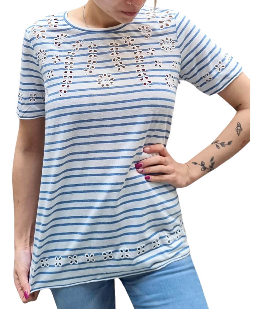 Blusa Remera Next Mujer Amplia Broderie Importado - Imagen 2