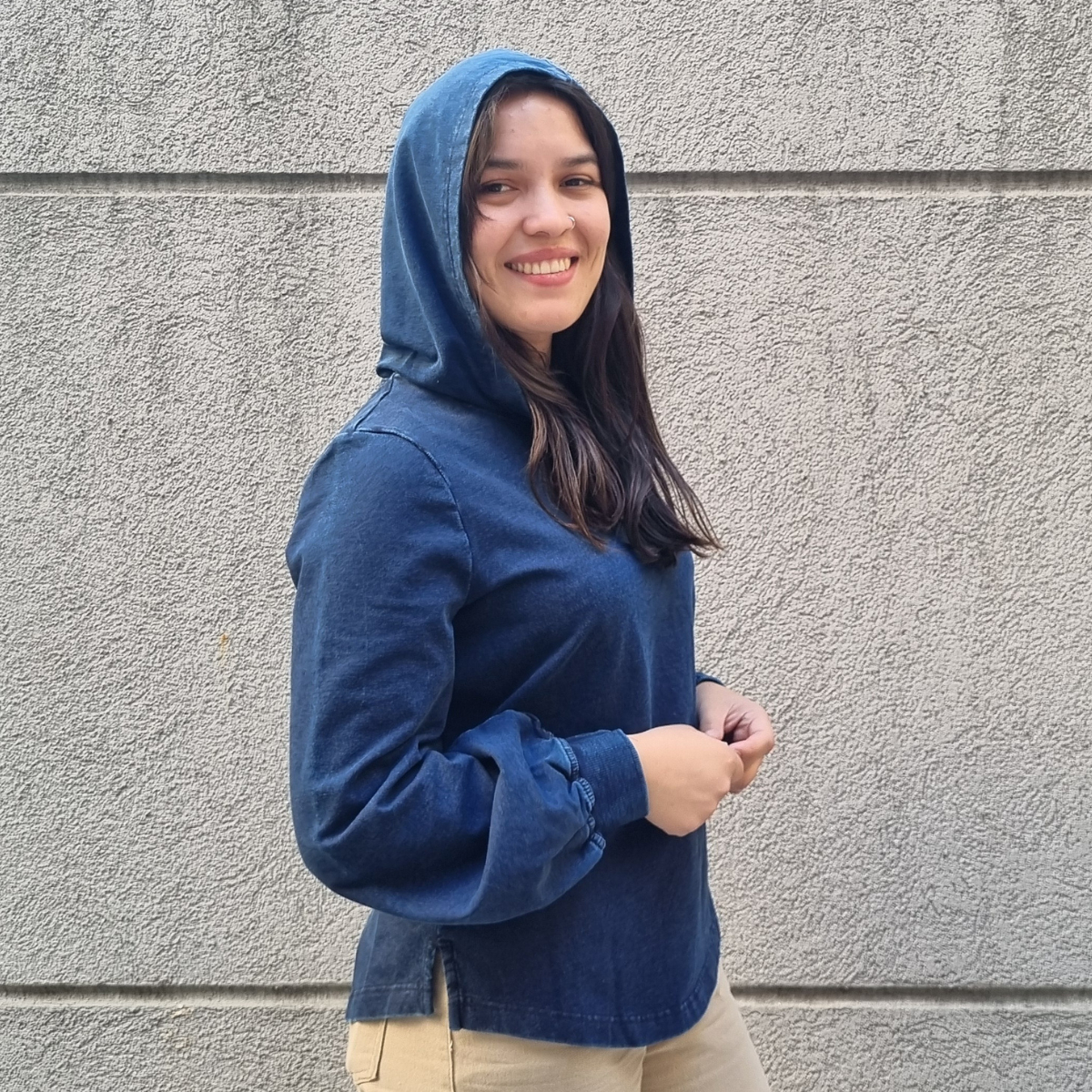 Buzo Hoodie Con Capucha Mujer Talle Grande Algodon Importado - Imagen 6