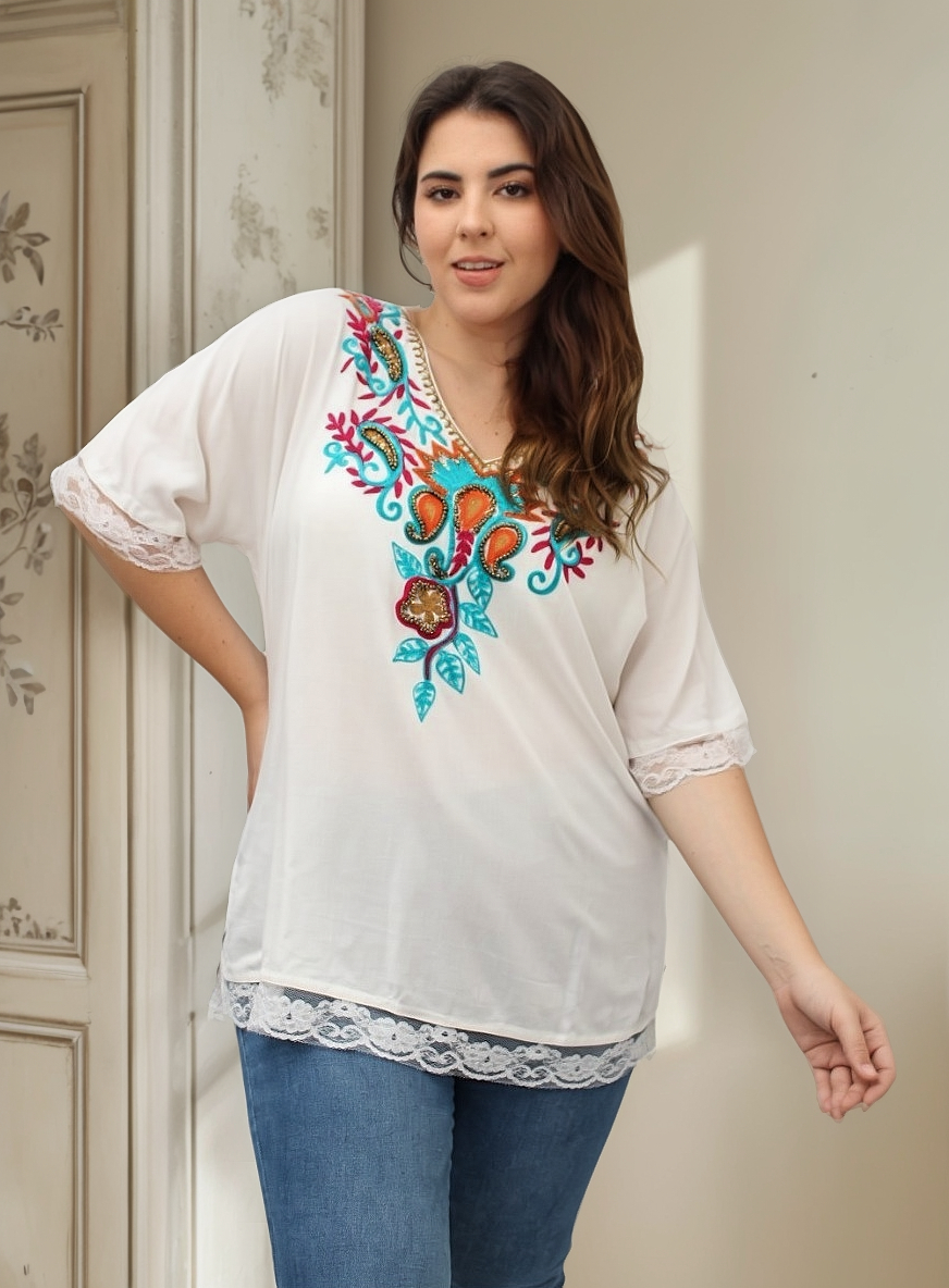 Blusas Premium Linea Boutique Viscosa Talle Grande - Imagen 32