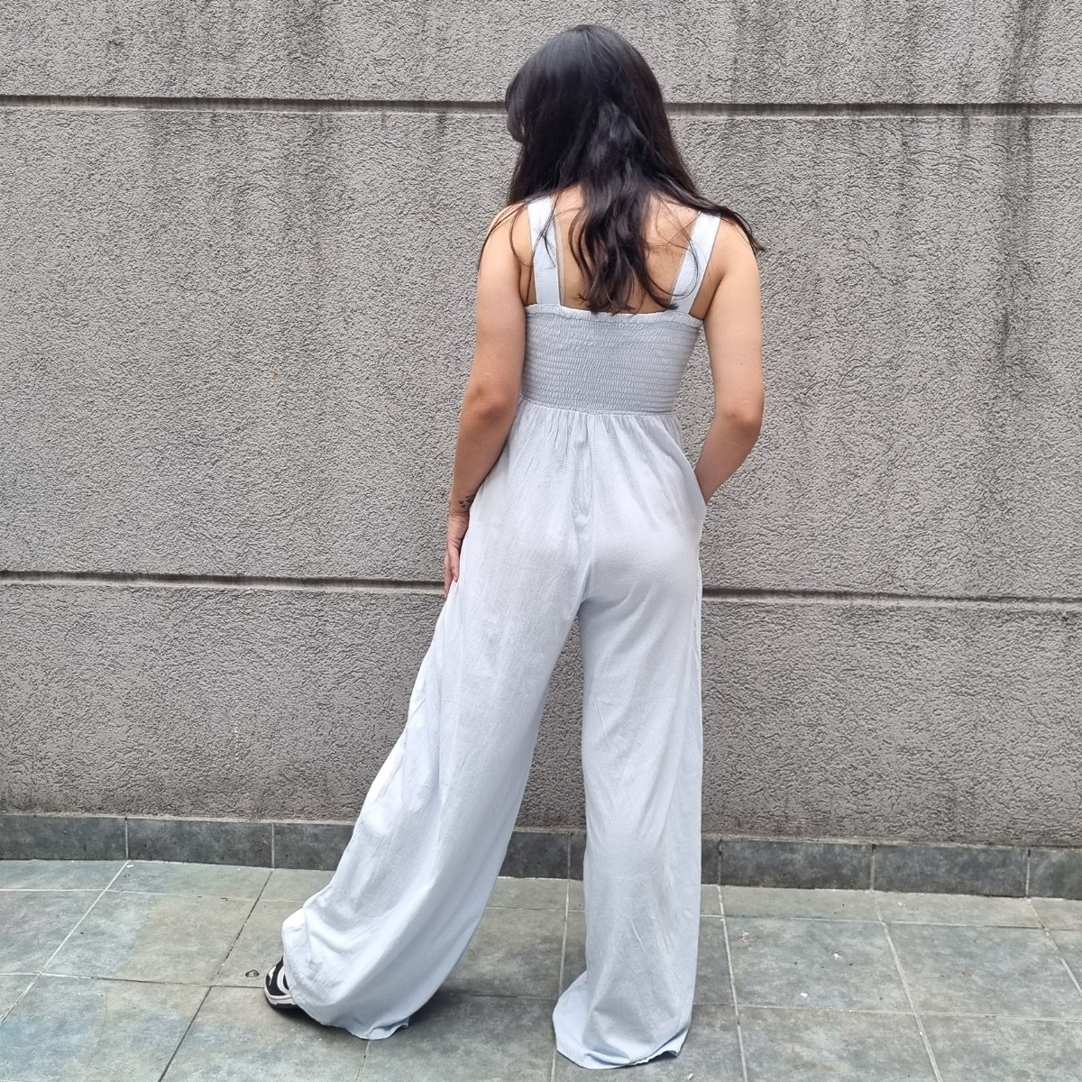 Mono Enterito Palazzo Mujer Largo Liso Importado India - Imagen 12