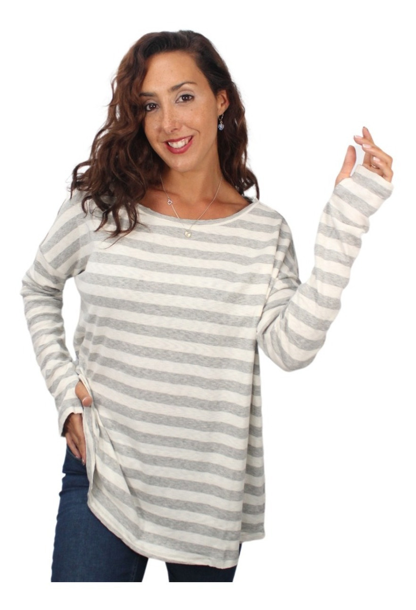 Remera Rayada Talle Grande Algodon Importada - Imagen 14