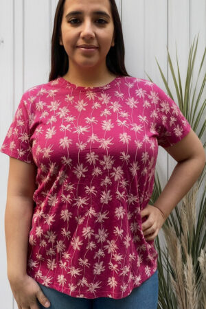 Remera Blusa Style&Co Talle Grande Palmera Mujer Importado