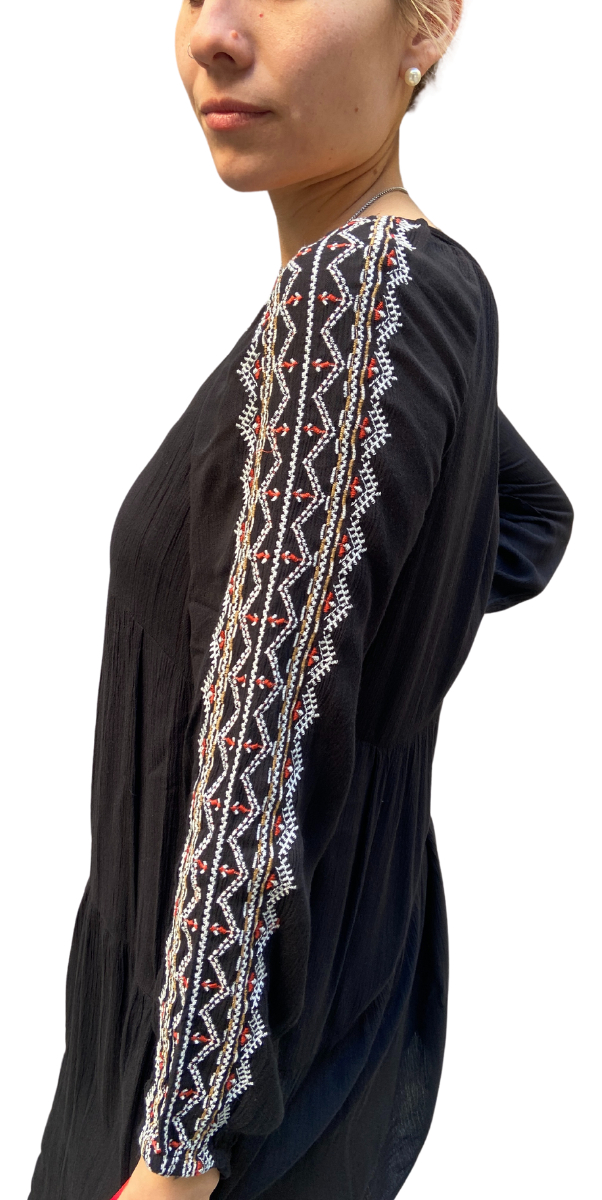 Vestido Old Navy Importado Manga Bordada - Imagen 4