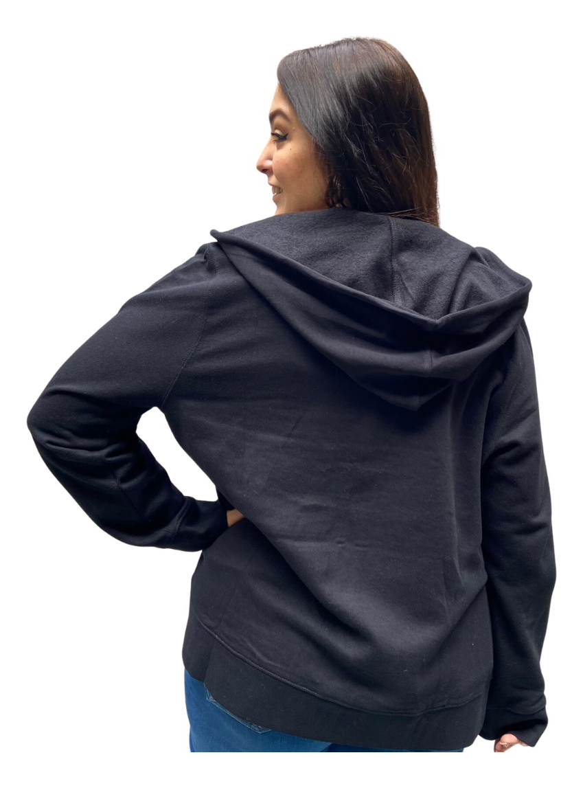 Campera Hoodie Mujer Talles Grandes Abrigada Algodón Premium - Imagen 27