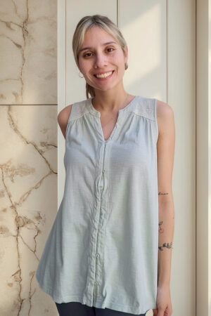 Camisa Blusa Sin Mangas Degrade Talle Grande Importada