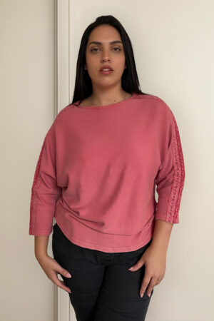 Blusa Remera Talle Grande Texturada Puntilla Varios Modelos