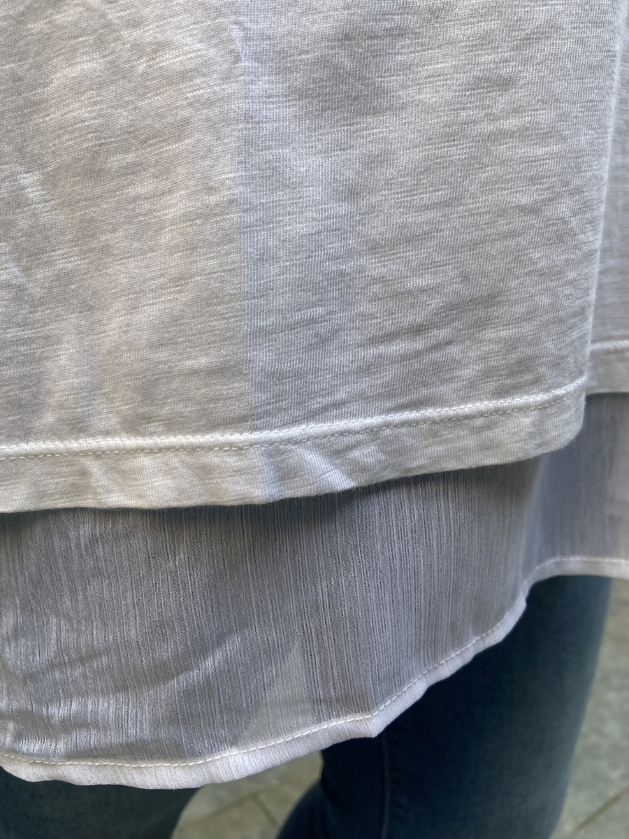 Remera Blusa Degrade Volado Gasa Talle Grande Importado - Imagen 14