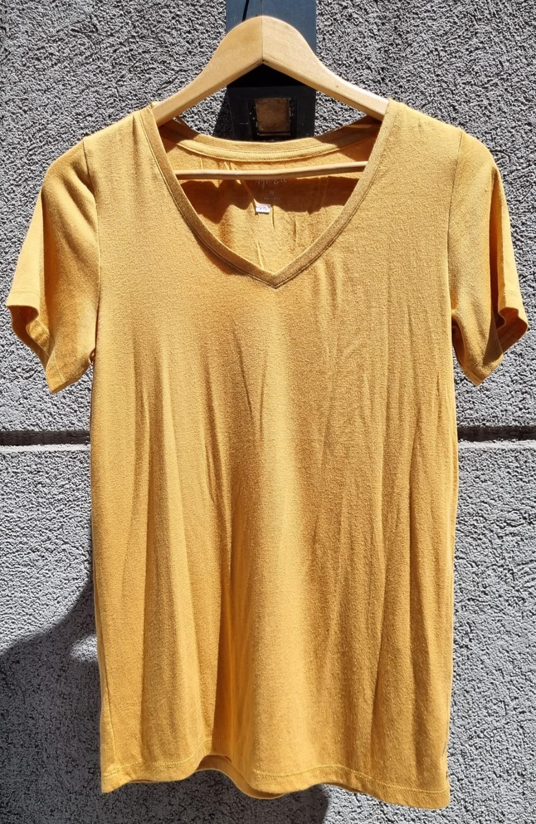 Remera Básica Manga Corta Calidad Premium Cuello V Importada - Imagen 12