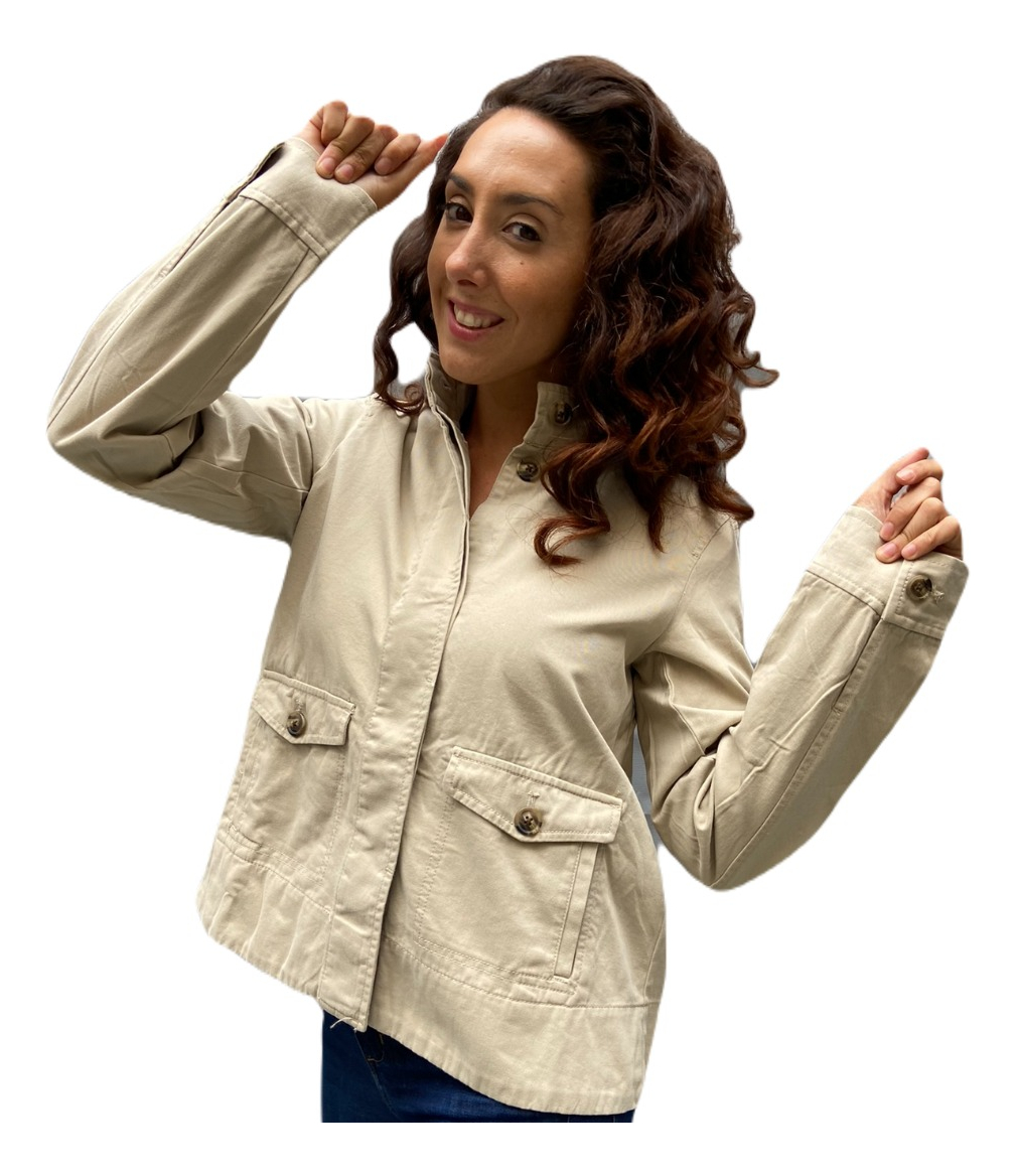 Campera Chaqueta Talles Grandes Mujer Gabardina Importada - Imagen 9