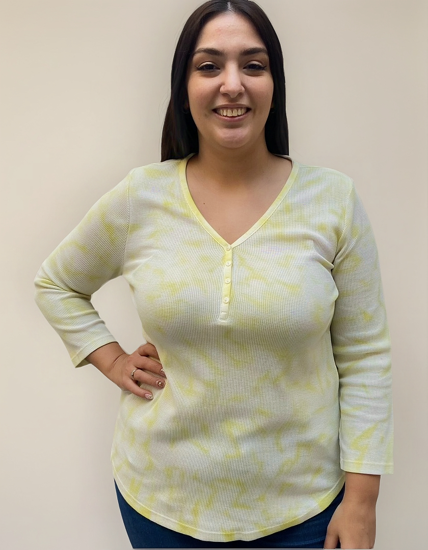 Remera Blusa Mujer Talles Grandes Manga Tres Cuartos Algodón