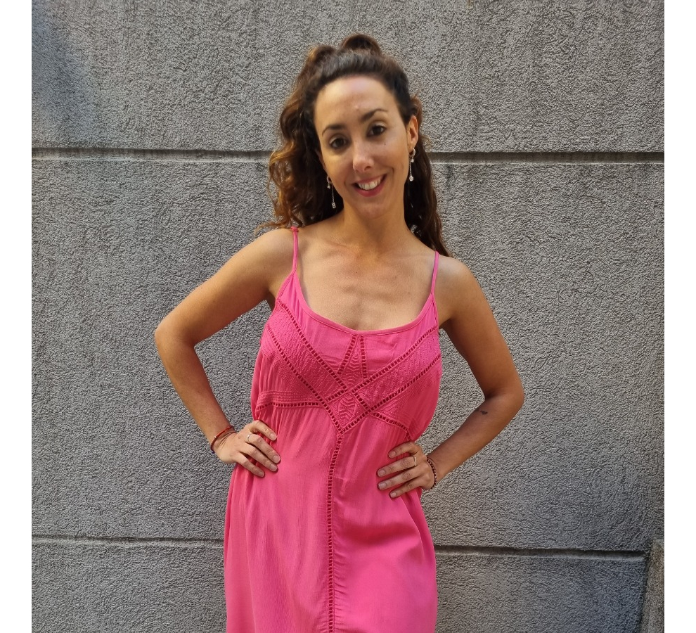 Vestido Solero Corto Broderie Viscosa Verano - Imagen 2