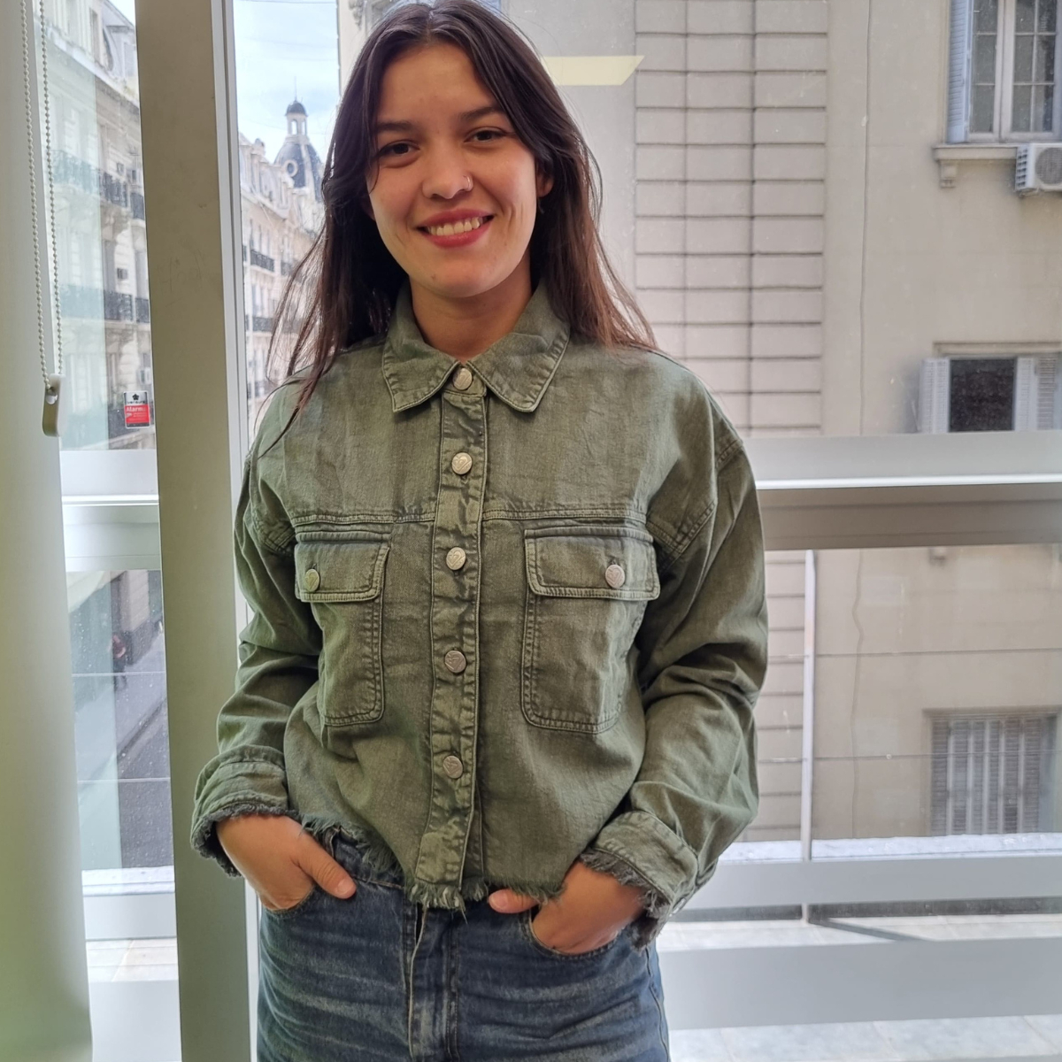 Campera Jean Mujer Talle Grande Importado Primavera Otoño - Imagen 2