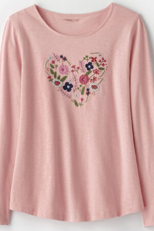 Camiseta Blusa Bordado Mujer Manga Larga Importada India