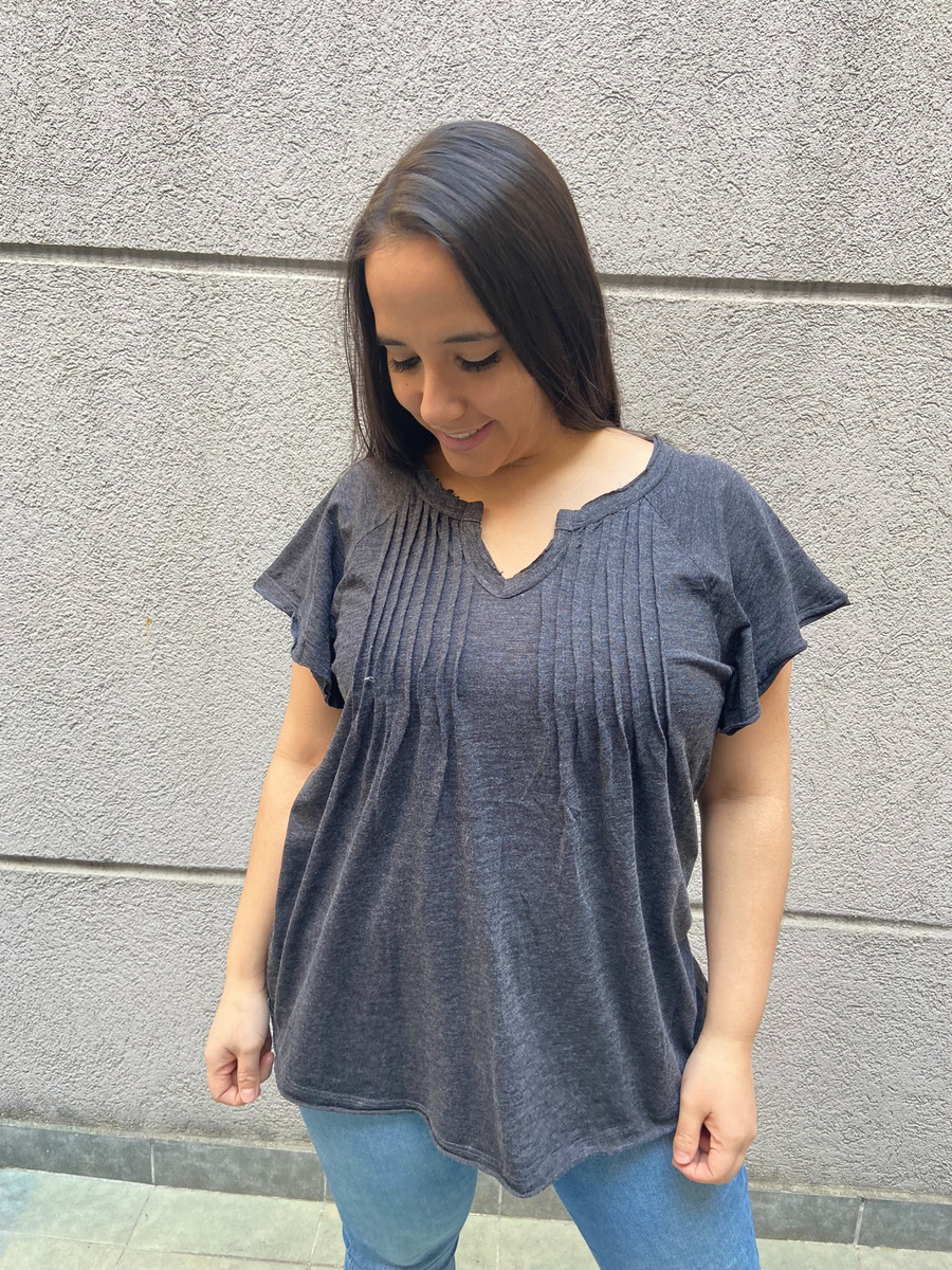 Remera Blusa Manga Corta Algodon Talle Grande Verano - Imagen 21