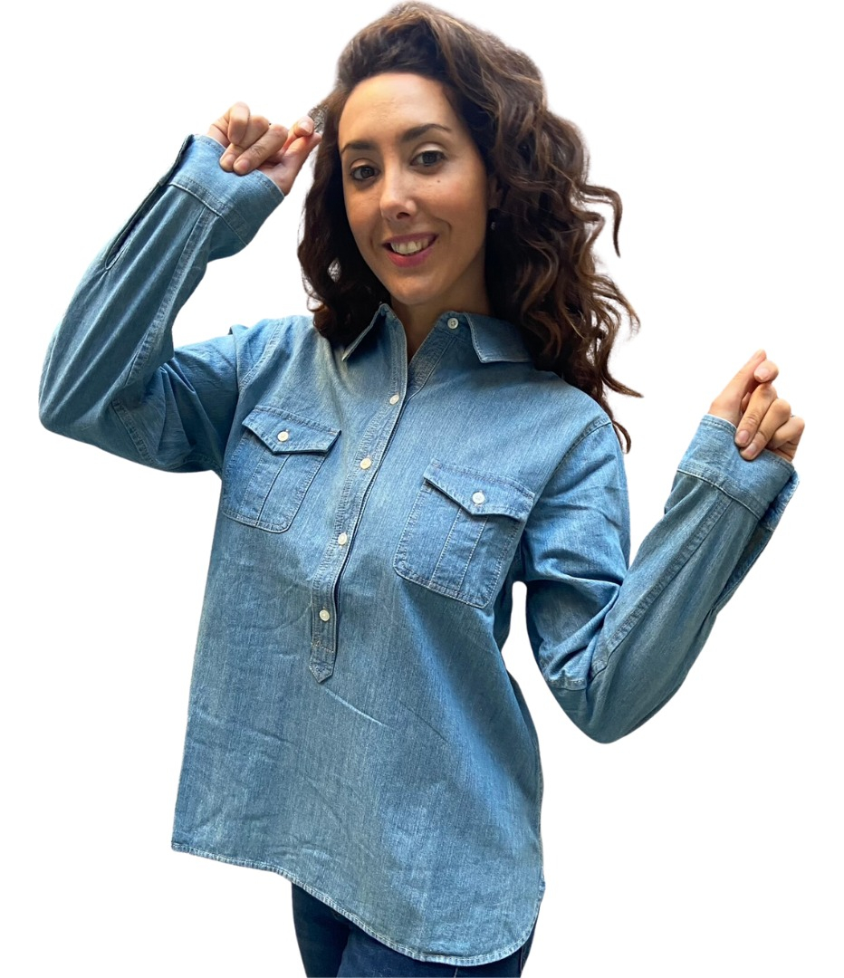 Camisa Blusa Jeans Mujer Talles Grandes Importada Premium - Imagen 11