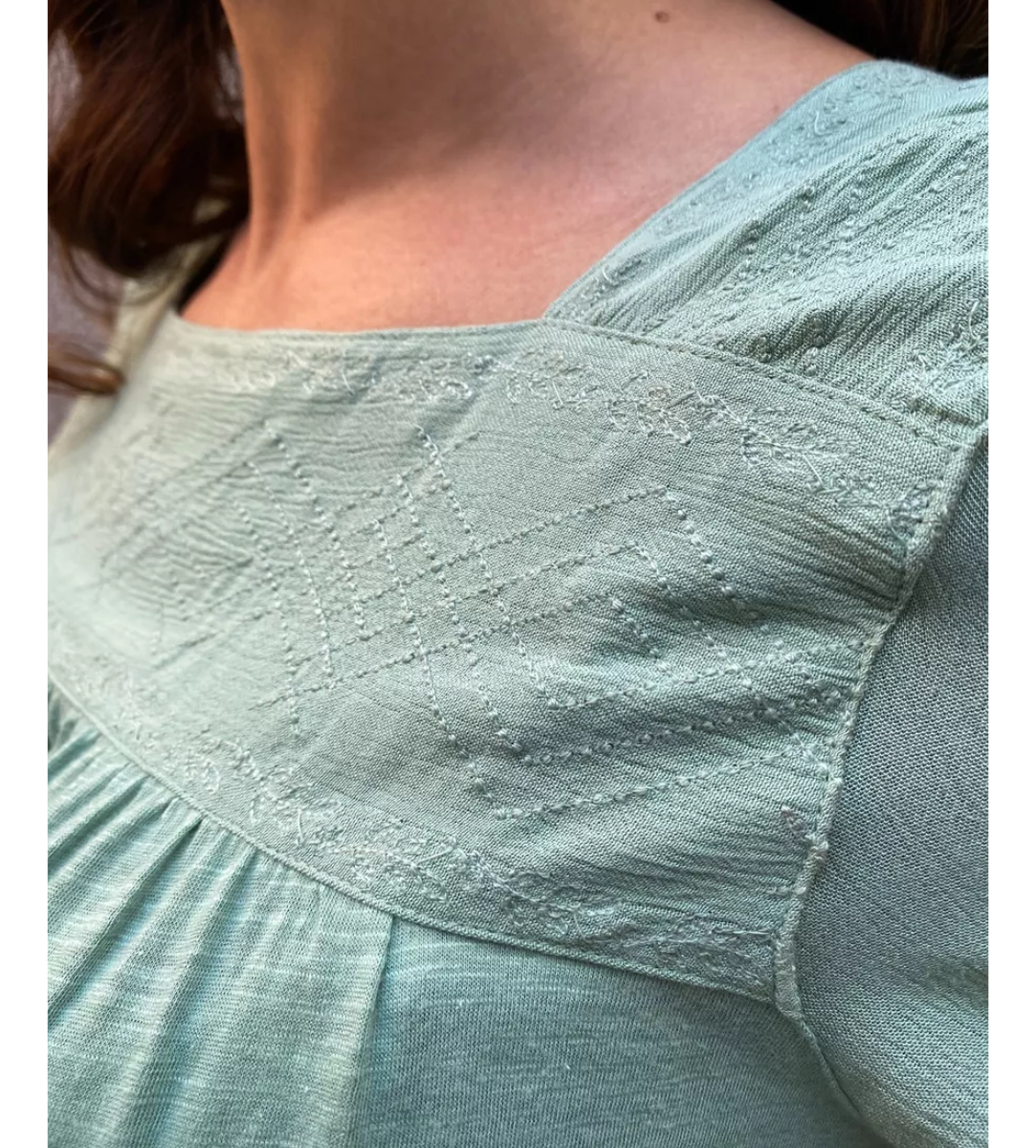 Blusa Remera Bordada Talle Grande Mujer Importado - Imagen 20