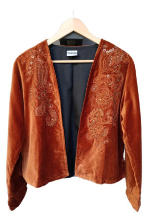 Saco Chaqueta Terciopelo Lentejuelas Excelente Calidad