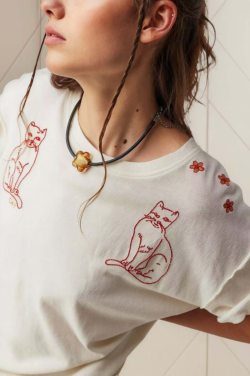 Remera Blusa Free People Horsin' Around Tee Algodon 100% - Imagen 5