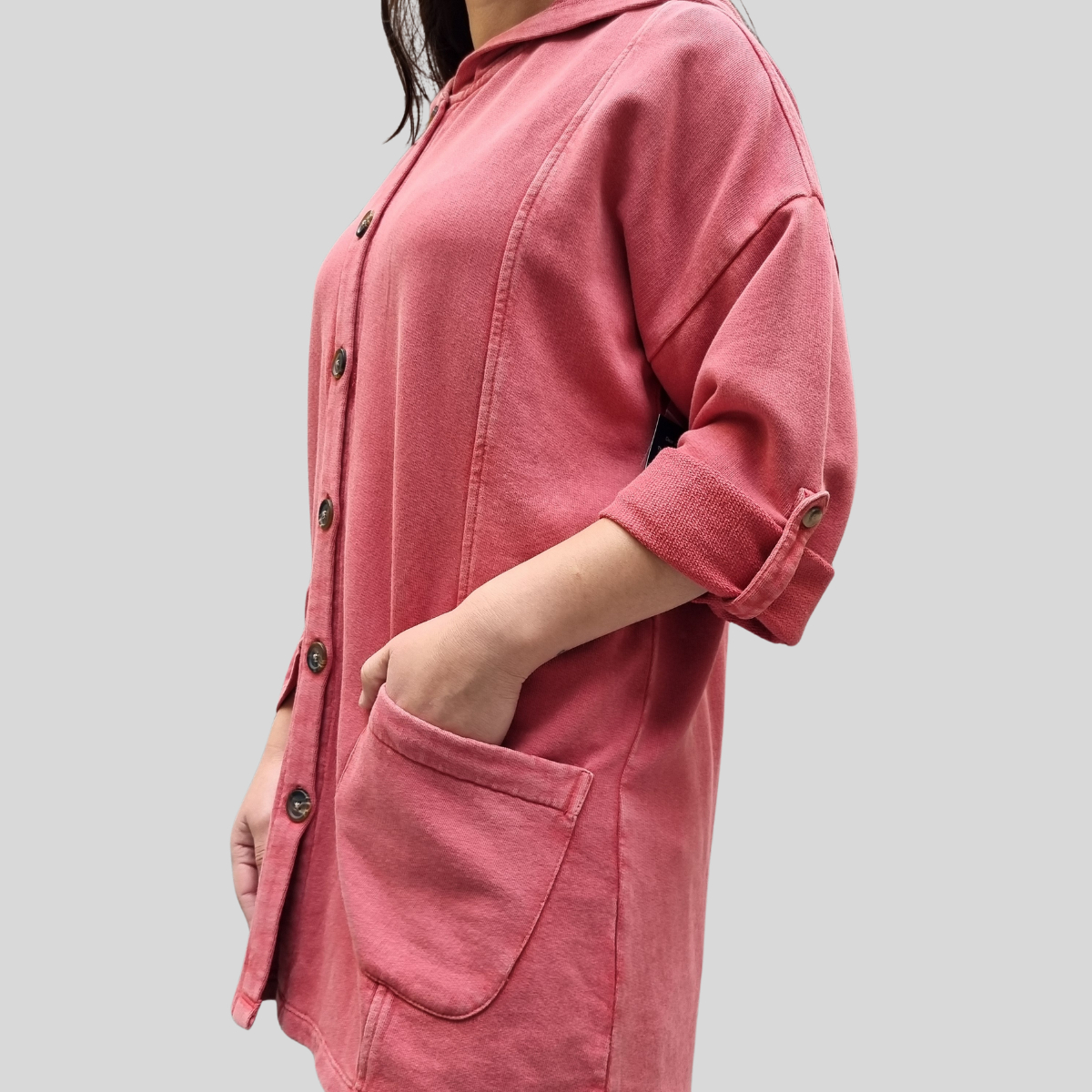 Campera Hoodie Mujer Talles Grandes Abrigada Algodón Premium - Imagen 18