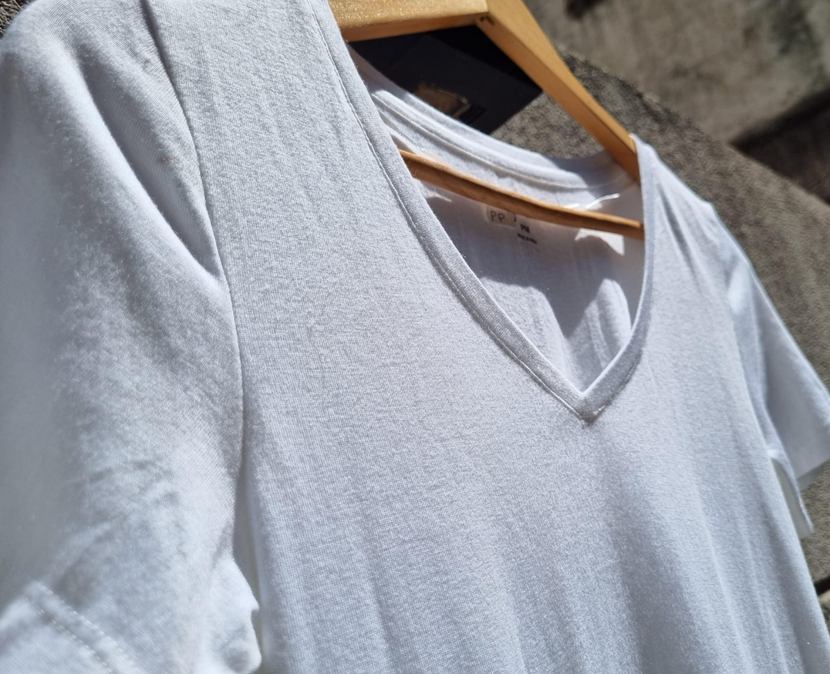 Remera Básica Manga Corta Calidad Premium Cuello V Importada - Imagen 11