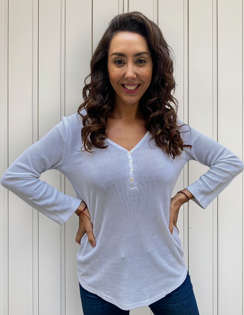 Remera Blusa Mujer Talles Grandes Manga Tres Cuartos Algodón - Imagen 15