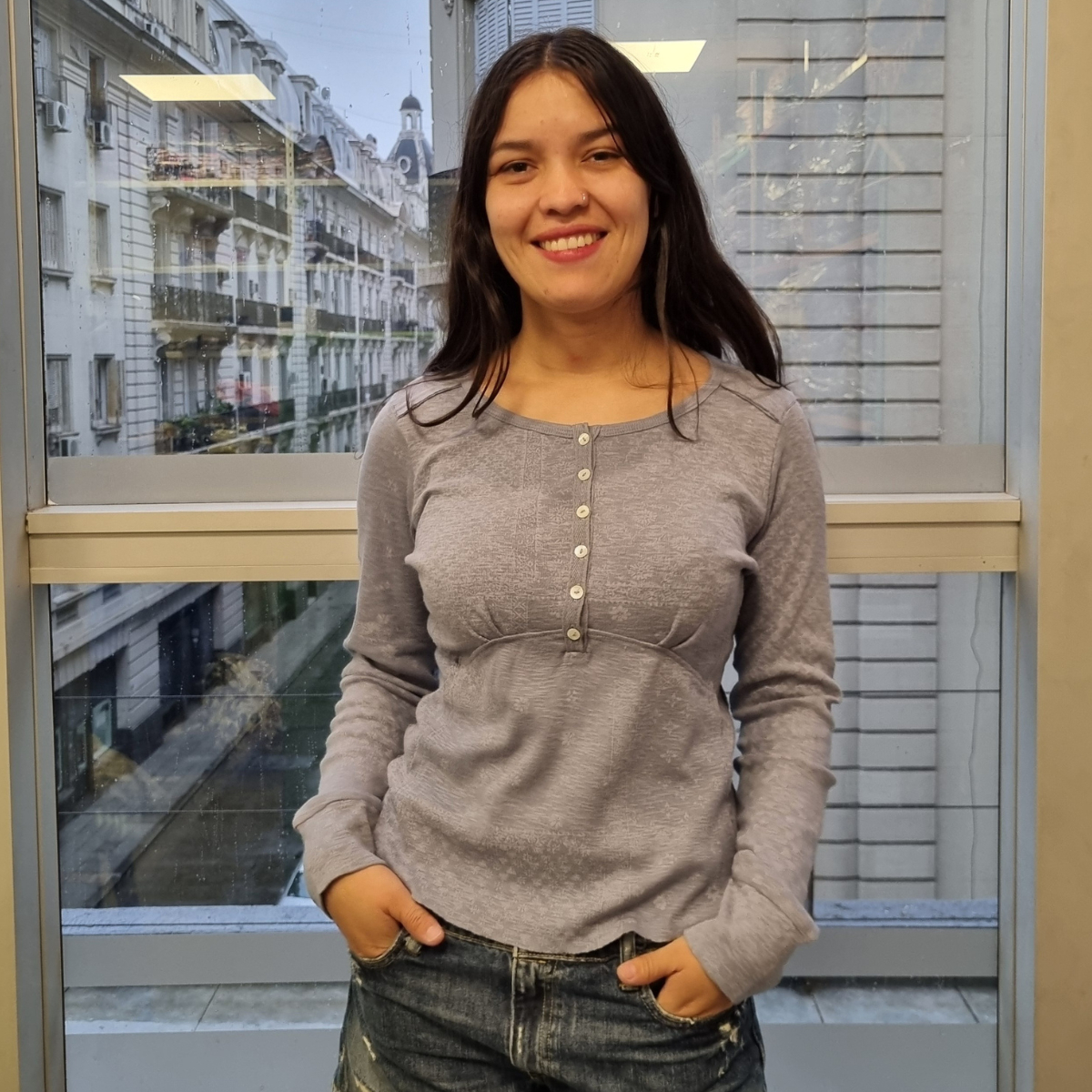 Blusa Remera Lucky Brand Manga Larga Algodon 100% Importada - Imagen 8