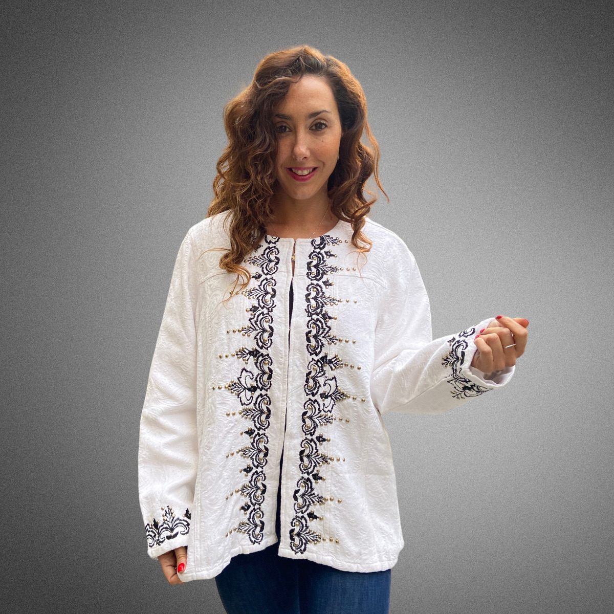 Saco Chaqueta Boutique Laura Ashley Fiesta Importada - Imagen 42