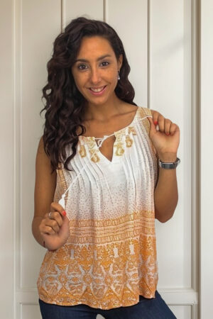 Blusa Musculosa Estampada Algodon 100% Verano