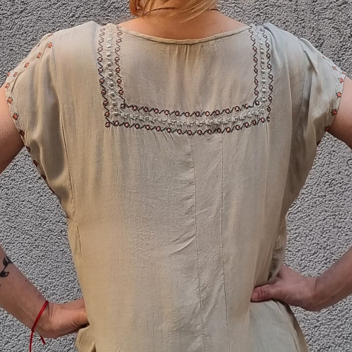 Blusa Vestido Bordado Cordon Talles Grandes - Imagen 25