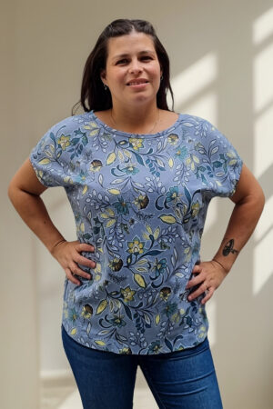 Blusa Remera Estampada Y Bordada Talles Grandes