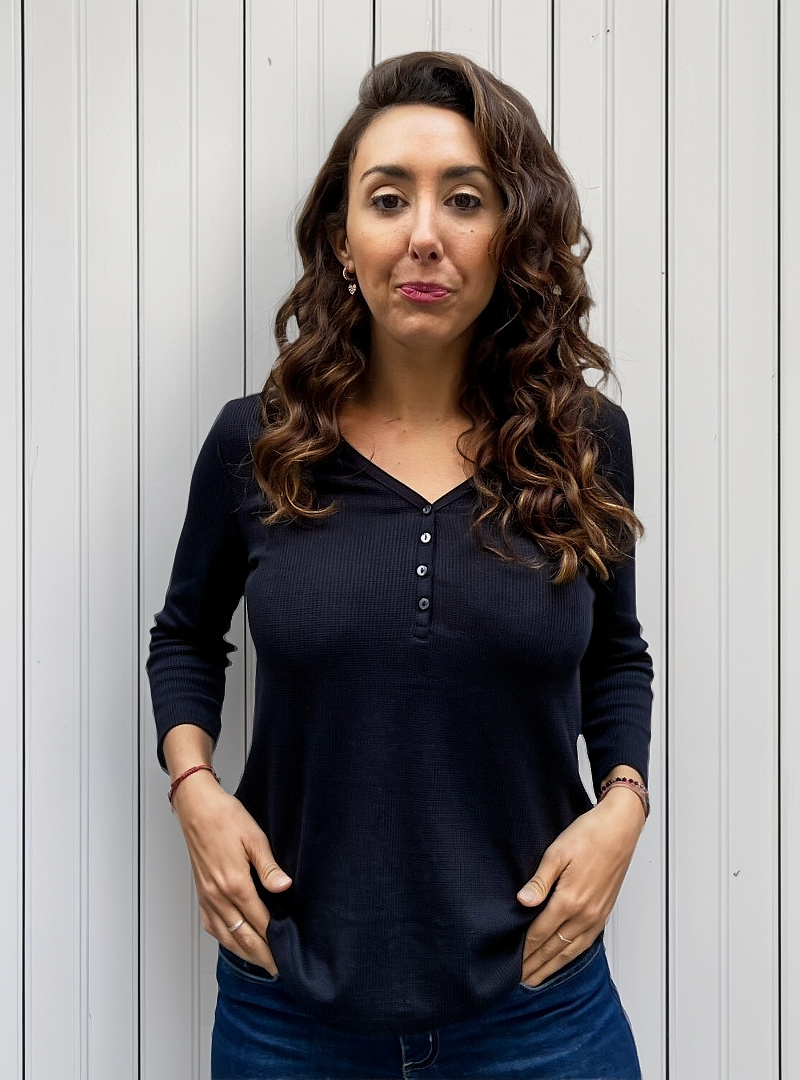 Remera Blusa Mujer Talles Grandes Manga Tres Cuartos Algodón - Imagen 22