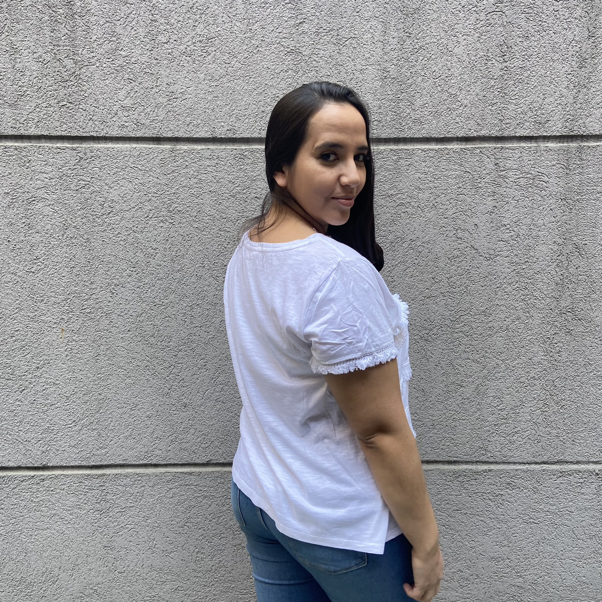 Remera Blusa Degrade Volado Gasa Talle Grande Importado - Imagen 19