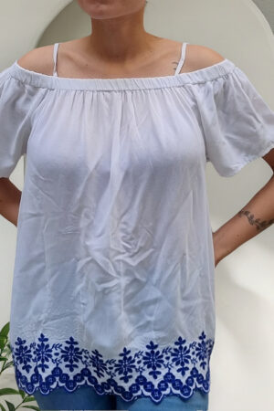 Blusa Old Navy Broderie Abajo Talle Grande Importado India