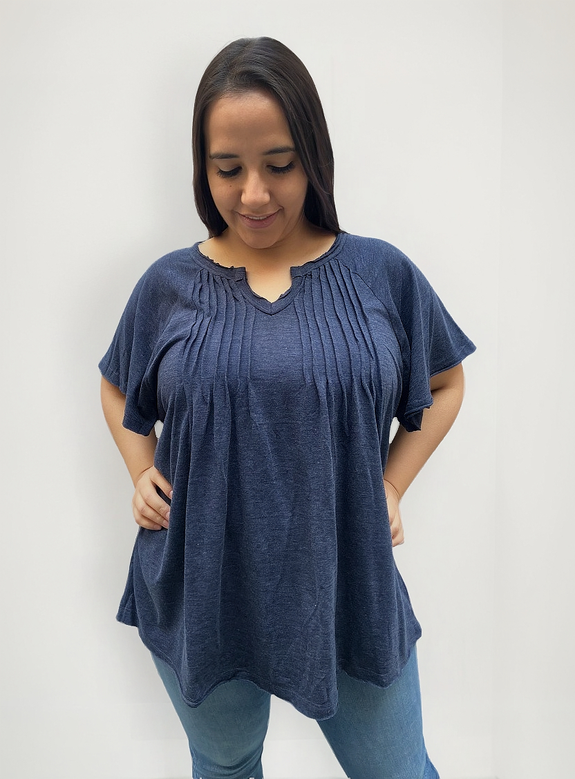 Remera Blusa Manga Corta Algodon Talle Grande Verano - Imagen 8