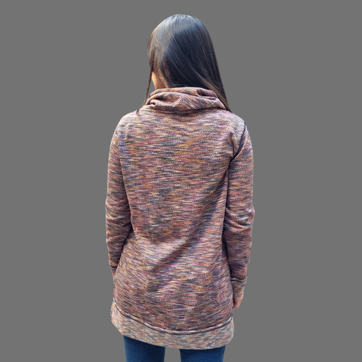 Pullover Natural Cuello Caido Importado India - Imagen 7