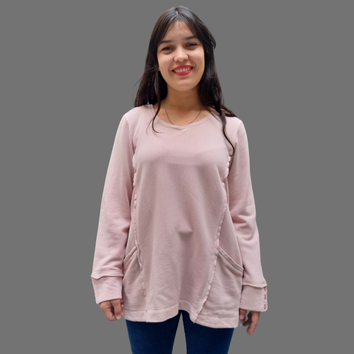 Buzo Sweater Talles Grandes Mujer Algodón Premium Importado - Imagen 9